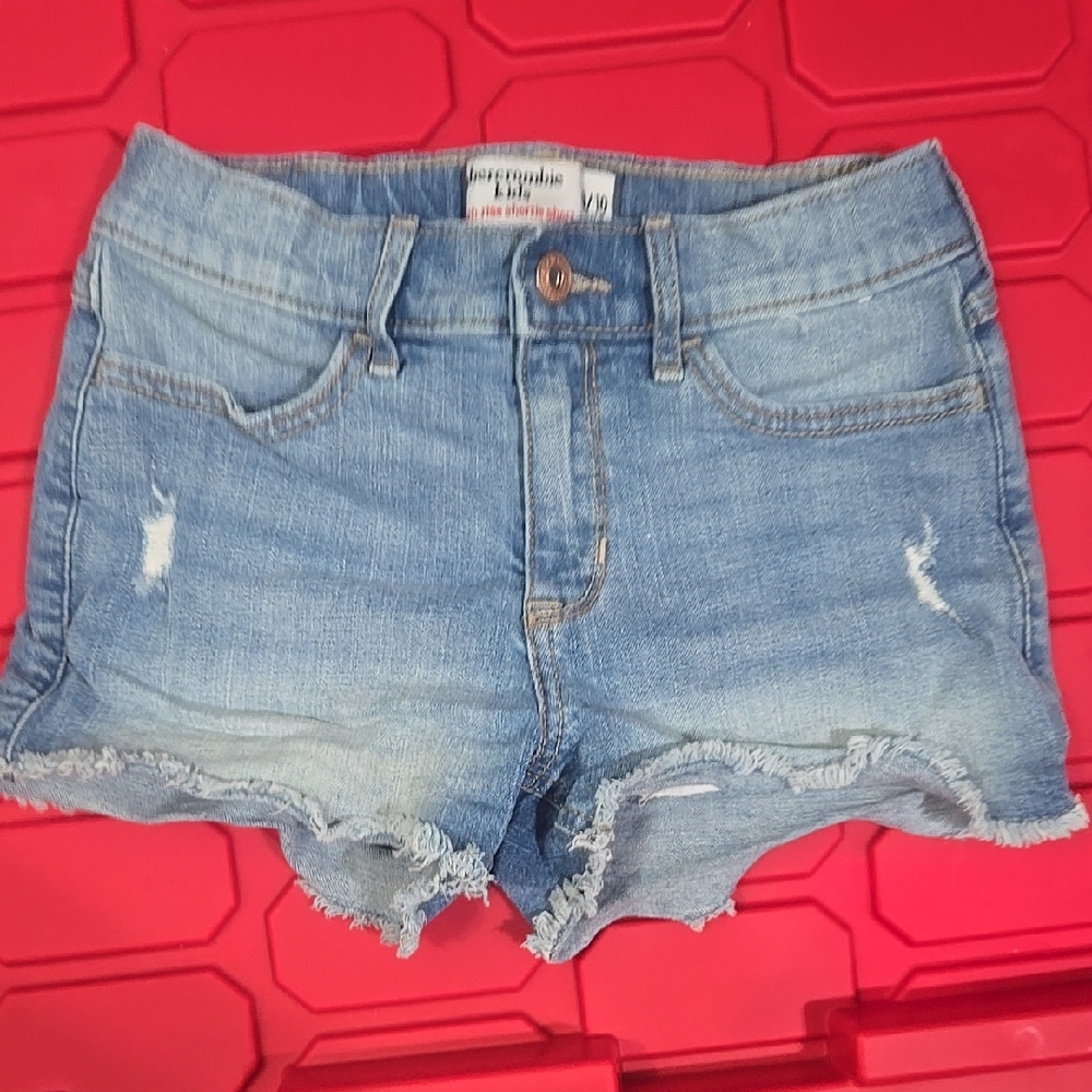 Denim Blue Girl's Shorts